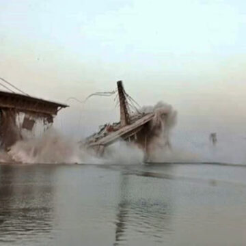 Bihar: Rs 1,710-crore bridge coming up across Ganga in Bhagalpur crashes second time in 14 months