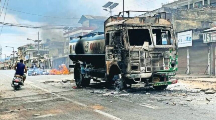 Manipur violence: Residence of Union Minister R K Ranjan torched in Imphal