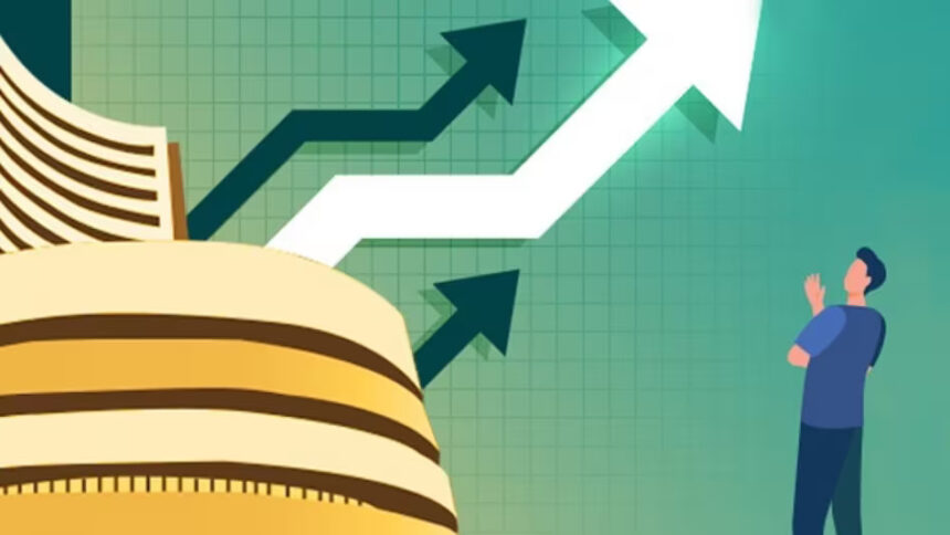 Market at record closing high! Sensex jumps 467 points, Nifty settles at 18,826; Kalyan Jewellers & Mazagon Dock jump up to 17%