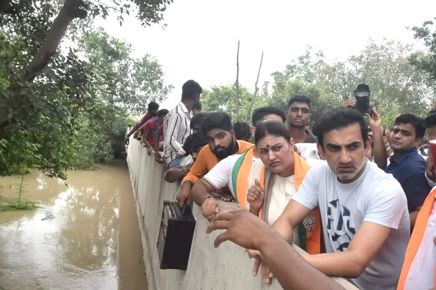 Delhi gutter, nothing free this is the price: mp Gautam Gambhir over Yamuna flood