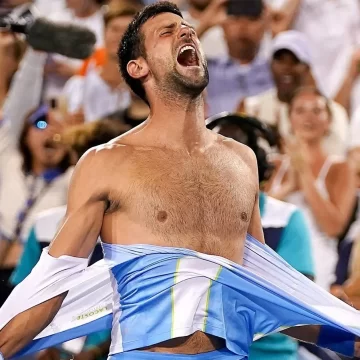 Djokovic tears jersey in Hulk Hogan-like celebration after taking revenge from Alcaraz