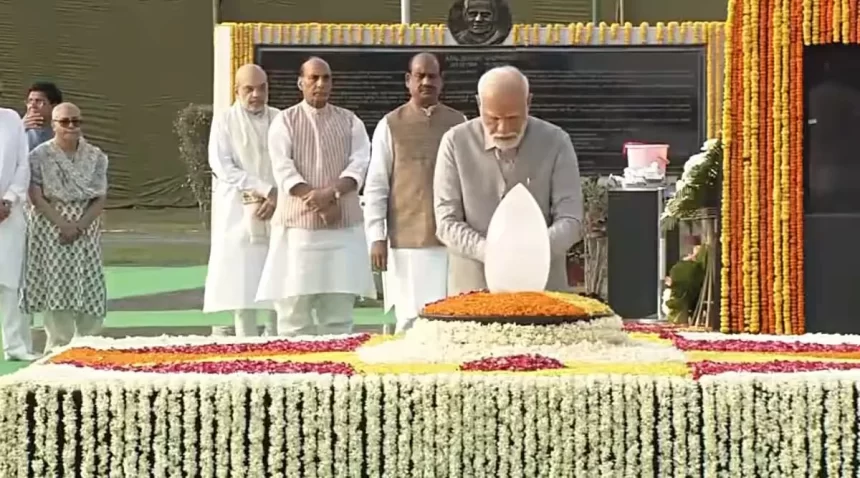 PM Modi, NDA leaders pay respects to Atal Bihari Vajpayee on his death anniversary