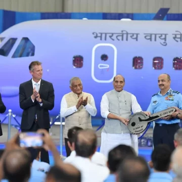 India’s first C-295 aircraft formally inducted into IAF MoD by Rajnath Singh