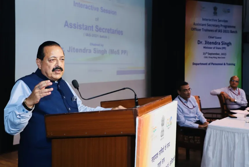 IAS officers joining service today, architects of India at 2047: MoS Dr Jitendra Singh IAS officers joining service today, architects of India at 2047: MoS Dr Jitendra Singh
