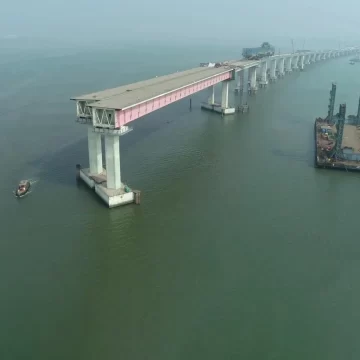 Mumbai Trans Harbour Link, India’s longest sea bridge, nears completation