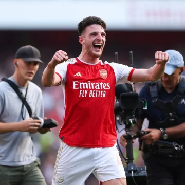 Premier League: Gabriel Jesus, Declan Rice Score Late Goals As Arsenal Beat United 3-1