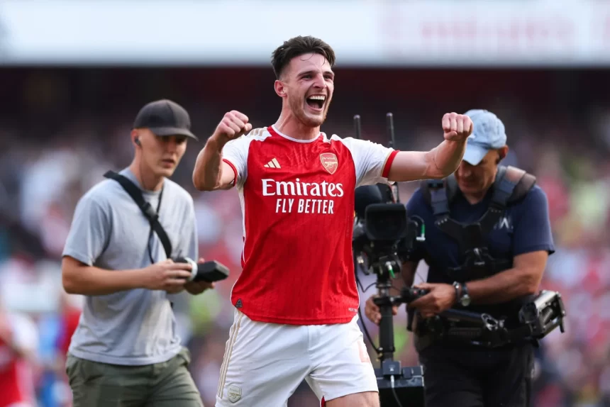 Premier League: Gabriel Jesus, Declan Rice Score Late Goals As Arsenal Beat United 3-1