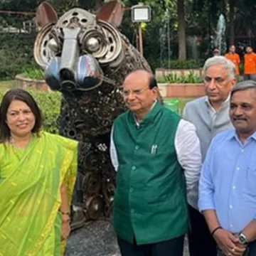 Delhi LG VK Saxena inaugurates G20 Park developed by NDMC in Chanakyapuri