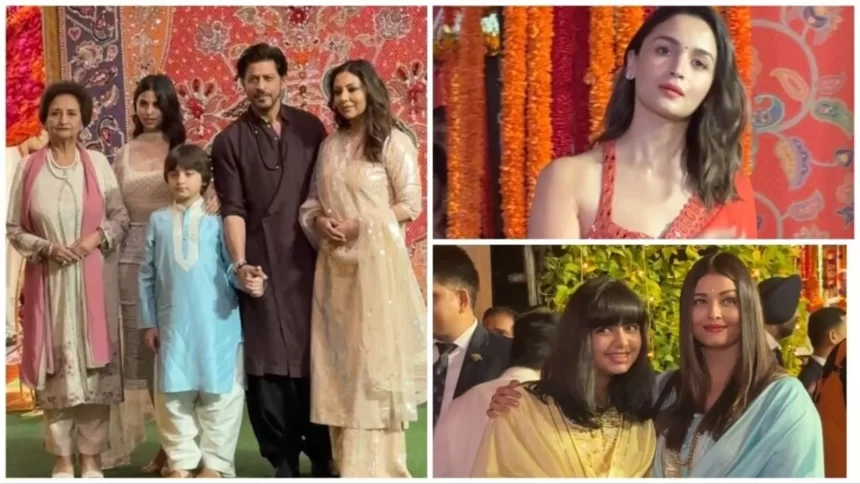 Ganesh Chaturthi: SRK, Alia Aishwarya  flock to Antilia in their best outfits