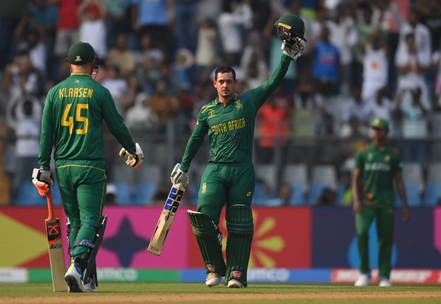 World Cup 23: De Kock stars with 174-knock as SA thrash BAN by 149 runs