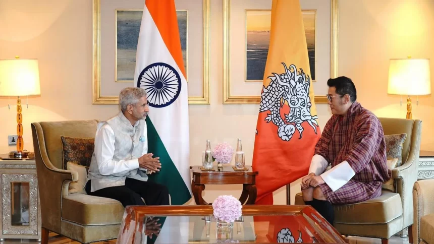 Bhutan King discusses Bhutan-Assam border smart city project With Dr Jaishankar