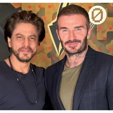 SRK pens appreciation note for  Beckham