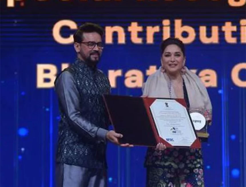 Madhuri honoured with special recognition award Madhuri honoured with special recognition award