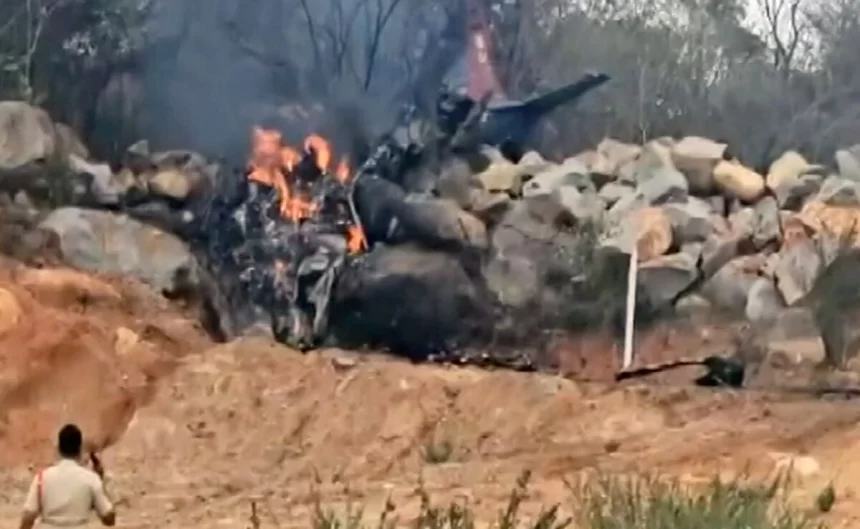 Two Pilots Killed In Air Force Trainer Aircraft Crash In Telangana