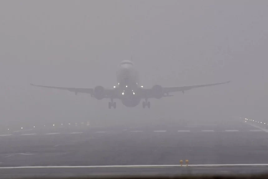 Dense fog Lowers Visibility, Disrupts flight operations