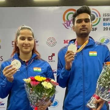 Varun, Esha Seal Olympics Quota With 10m Air Pistol Golds At Asian Qualifiers