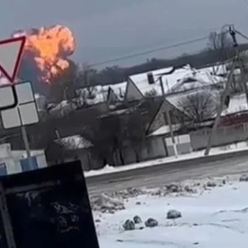 Russian Plane With 65 Prisoners Of War Crashes, Goes Up In Flames