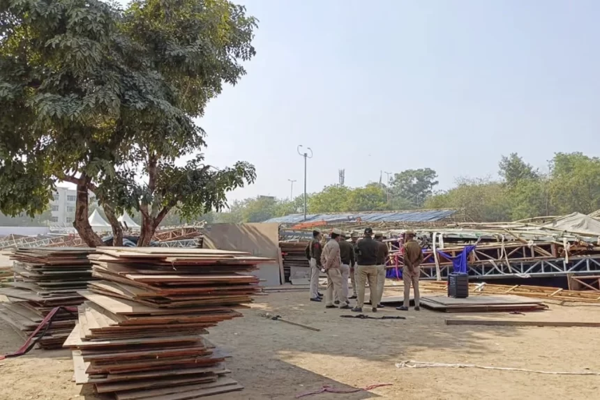 Temporary structure collapses at Delhi’s Jawaharlal Nehru Stadium, 11 rescued