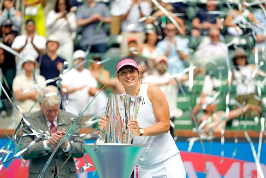 World No. 1 Iga Swiatek Sweeps Past Maria Sakkari For Second Indian Wells Title