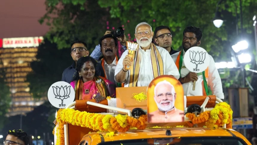 ‘Chennai Has Won Me Over’: PM Modi Holds Mega Roadshow In Tamil Nadu’s Capital