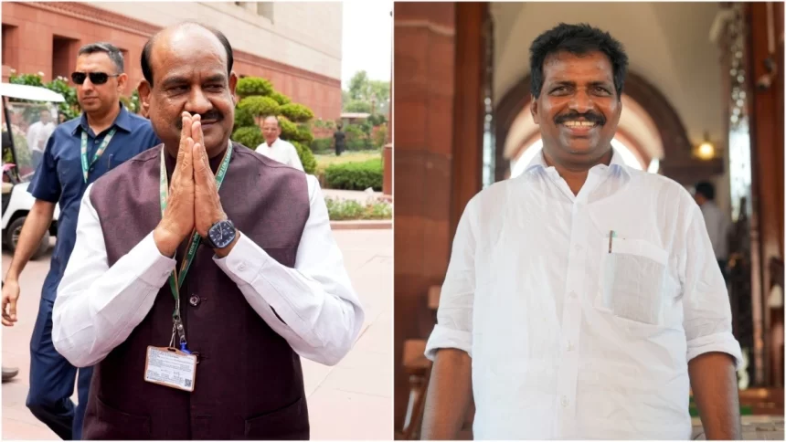 LS Speaker election: Parliament to witness rare contest between NDA ‘s Om  Birla and K. Suresh today