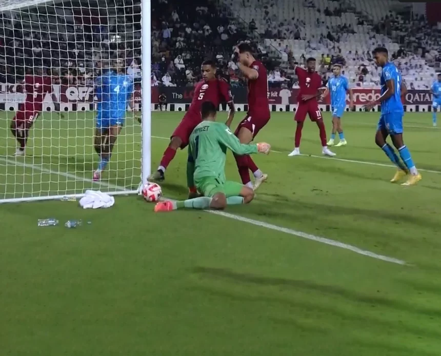 Shocking scenes as India suffer FIFA WC qualifiers exit after Qatar’s controversial goal