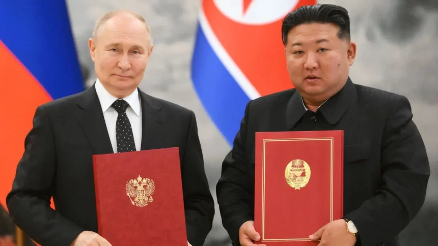 A NATO-style defense pact and an image boost what Vladmir Putin got from North Korean visit