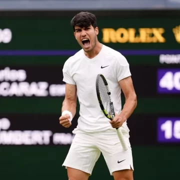 Alcaraz through to quarter-finals after hard-fought four-set win over Ugo Humbert