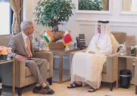 Dr. S. Jaishankar holds talks with Qatar’s PM & Foreign Minister in Doha