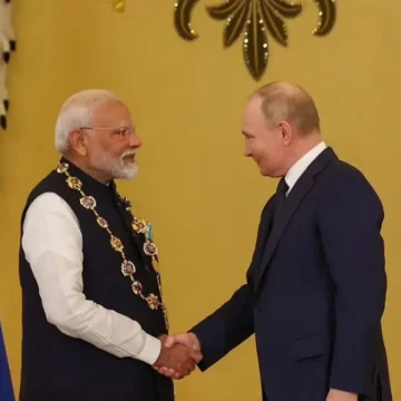 PM Modi awarded Russia’s prestigious civilian honour By President Putin