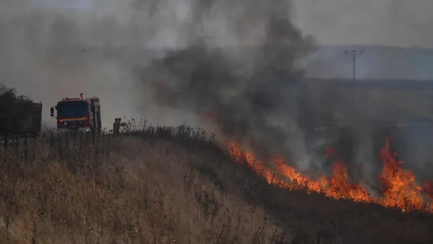 Hezbollah fires over 200 rockets into Israel after killing of senior commander