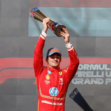 Charles Leclerc Wins US Grand Prix As Lando Norris, Max Verstappen Clash