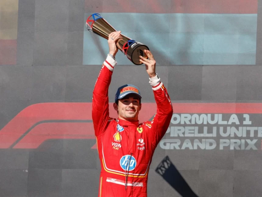 Charles Leclerc Wins US Grand Prix As Lando Norris, Max Verstappen Clash