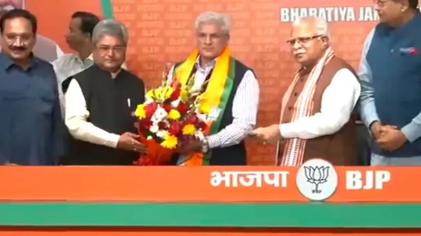 Kailash Gahlot joins BJP day after quitting AAP