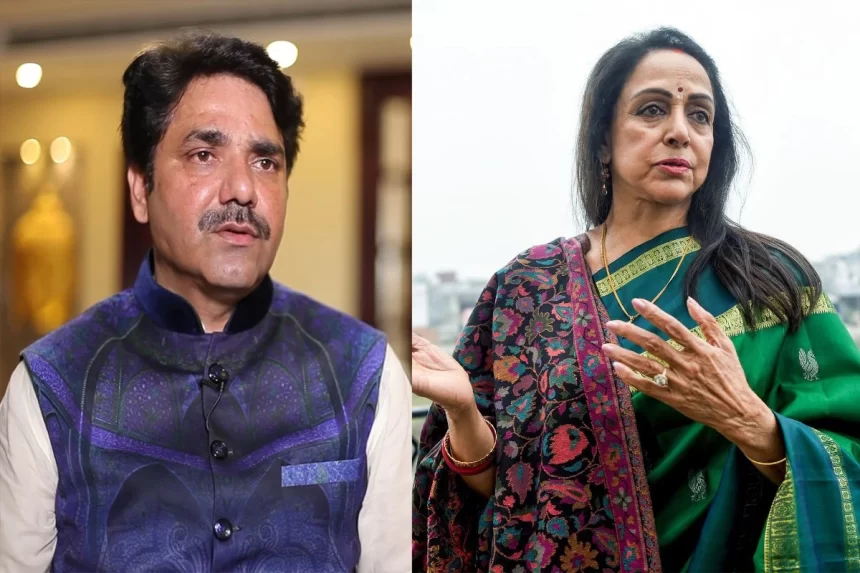 BJP slams AAP MLA over alleged ‘roads like Hema Malini’s cheeks’ remark