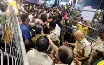 6 killled, several injured in stampede at Tirupati temple