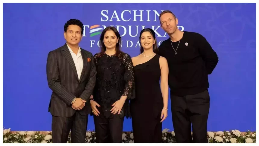 Chris Martin Celebrates 5th Anniversary of Sachin Tendulkar Foundation