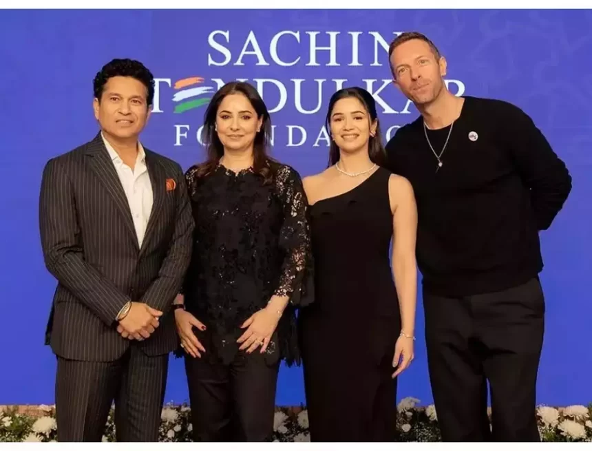 Chris Martin Celebrates 5th Anniversary of Sachin Tendulkar Foundation