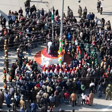 In Historic First, Tricolour Flag Unfurled In Jammu-Kashmir’s Tral Chowk On Republic Day