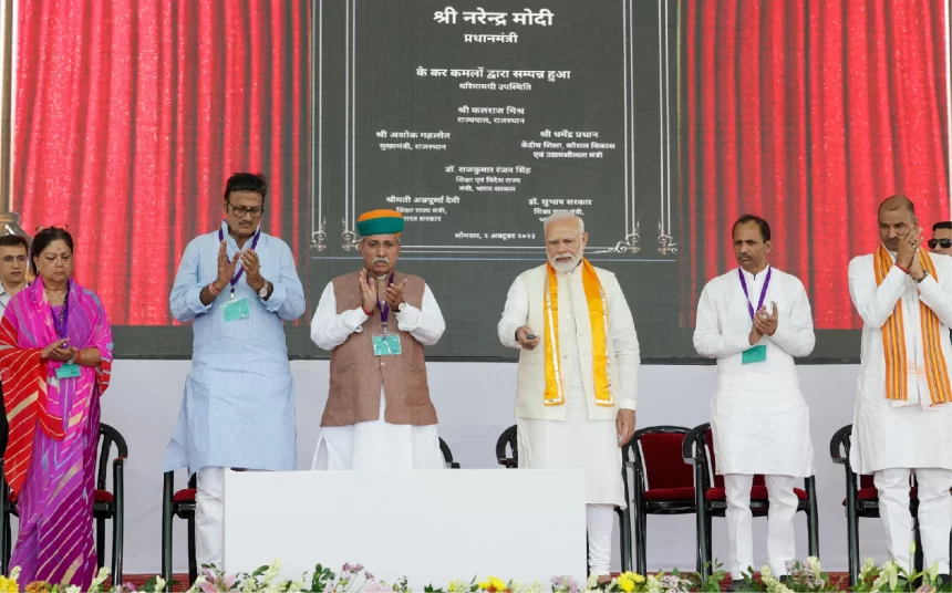 PM Modi lays foundation stone of development projects worth Rs 4,500 crore in Delhi