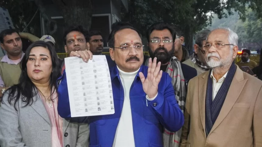 Delhi Assembly polls: BJP alleges irregularities in electoral roll