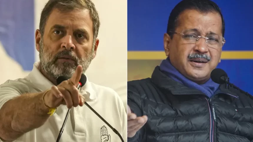 LOP Rahul Gandhi Calls Arvind Kejriwal “Architect Of Liquor Scam”, He Responds