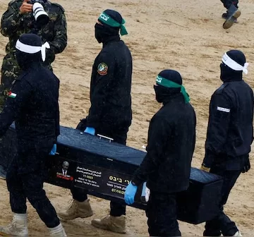 Hamas hands over bodies of four hostages, Israel frees Palestinian prisoners