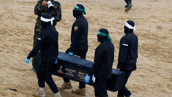 Hamas hands over bodies of four hostages, Israel frees Palestinian prisoners Hamas hands over bodies of four hostages, Israel frees Palestinian prisoners