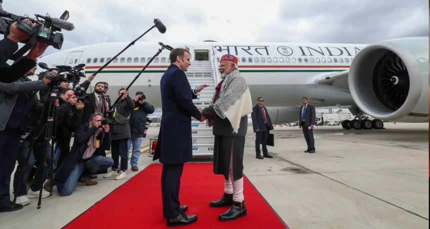 PM Modi Concludes France visit: Modi, Macron discuss AI, defence, and trade aboard presidential jet