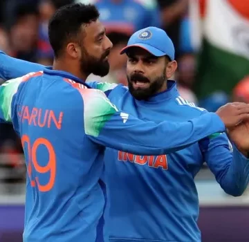 CT 25: Varun Chakravarthy takes 5 wickets as Ind defeat NZ by 44 runs