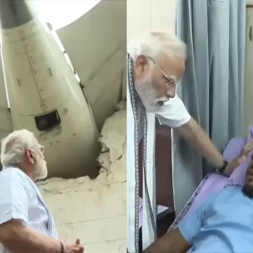 PM Modi Visits Ahmedabad Plane Crash Site, Meets Lone Survivor At Hospital