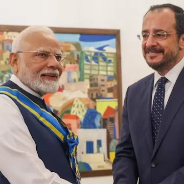 PM Modi Bestowed With Highest Civilian Honour Of Cyprus
