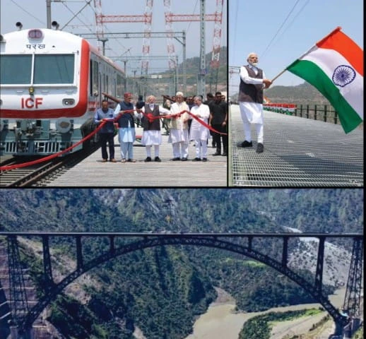 PM Modi inaugurates world’s highest railway bridge over Chenab river in J&K