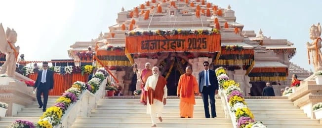 Democracy In India’ s DNA”: PM Modi After Hoisting flag at Ayodhya